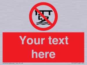 Custom Do not use watercraft in the vicinity of piers